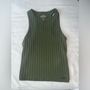 Green crop top